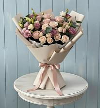 Букет цветов из:  Розы и Лизиантусы #REPLACE_PRED# Варна