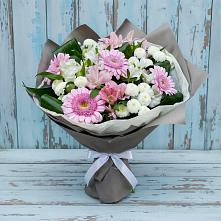 Букет цветов из:  Герберы, Альстромерии и Хризантемы в Варна