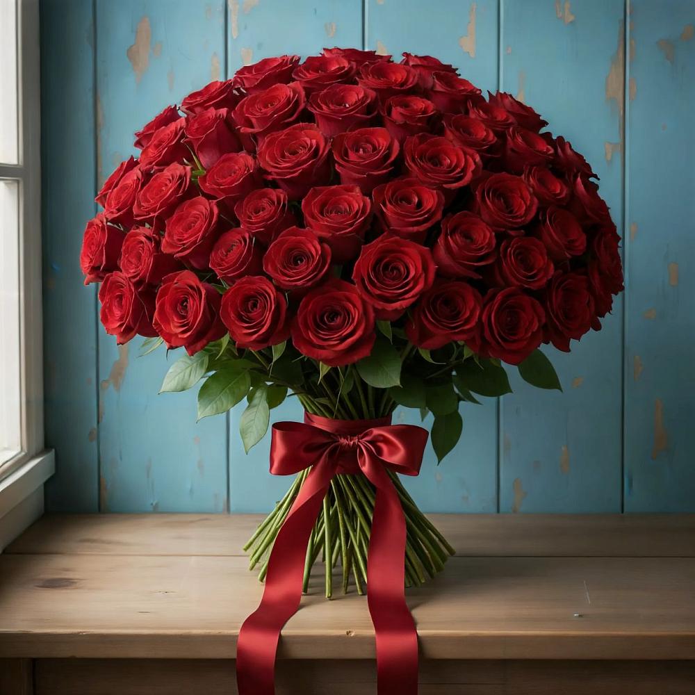 Букет Красные розы Блэк Меджик в Варна