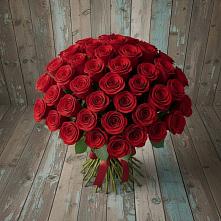 Букет 55 Красных роз Фридом #REPLACE_PRED# Варна