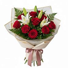 Букет цветов из:  Лилии и Розы в Варна