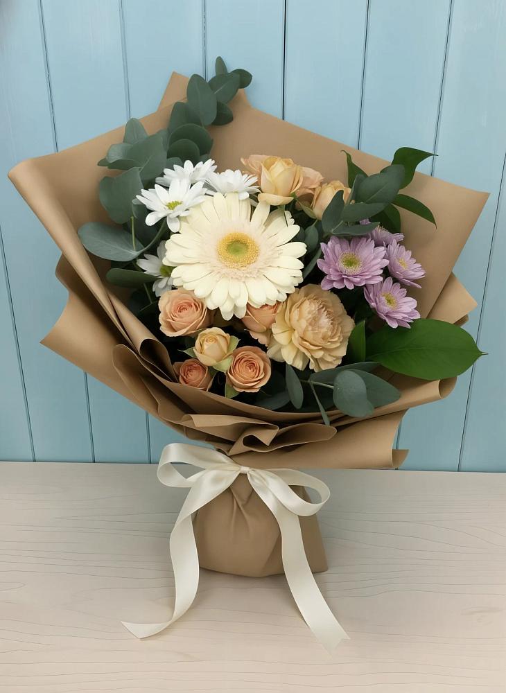 Букет цветов из: Герберы и Хризантемы в Варна