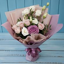 Букет цветов из:  Розы и Лизиантусы в Варна