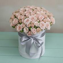 Цветочная композиция из Розы в шляпной коробке в Варна