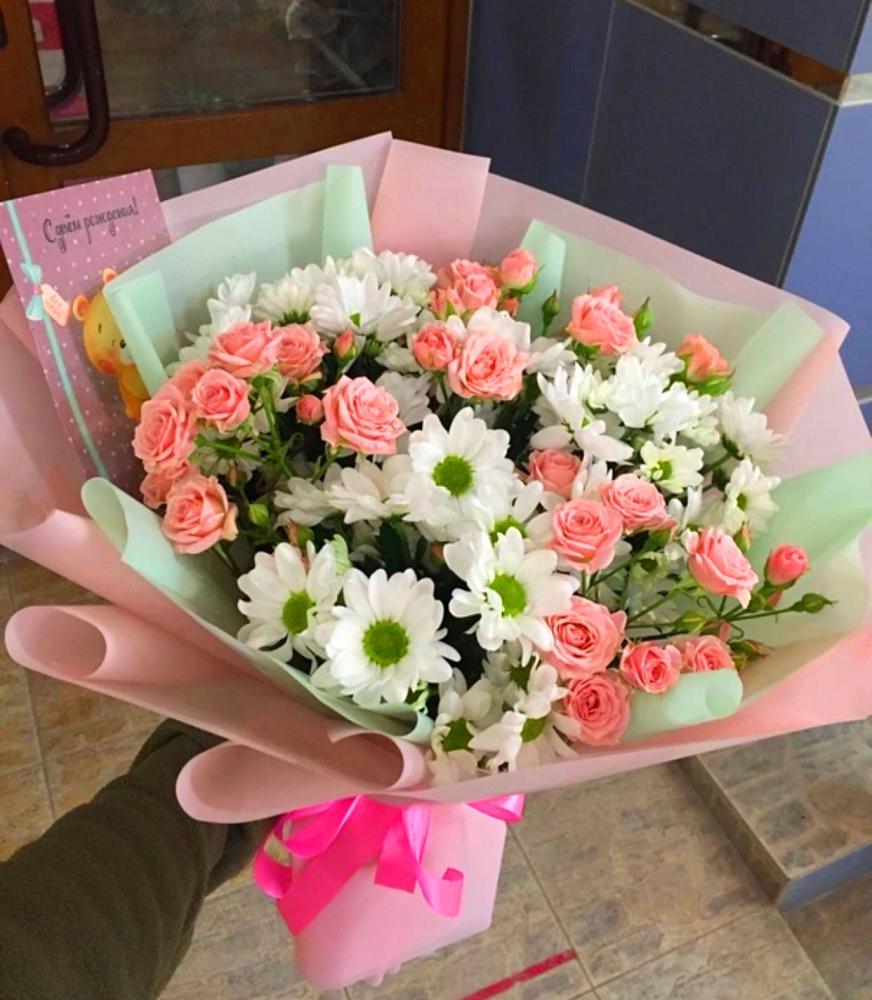 Букет цветов из: Розы и Хризантемы в Варна