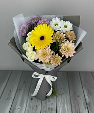 Букет цветов из:  Розы, Герберы и Хризантемы в Варна