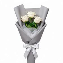Букет 3 белые розы в Варна
