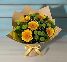Букет цветов из:  Герберы и Хризантемы в Варна