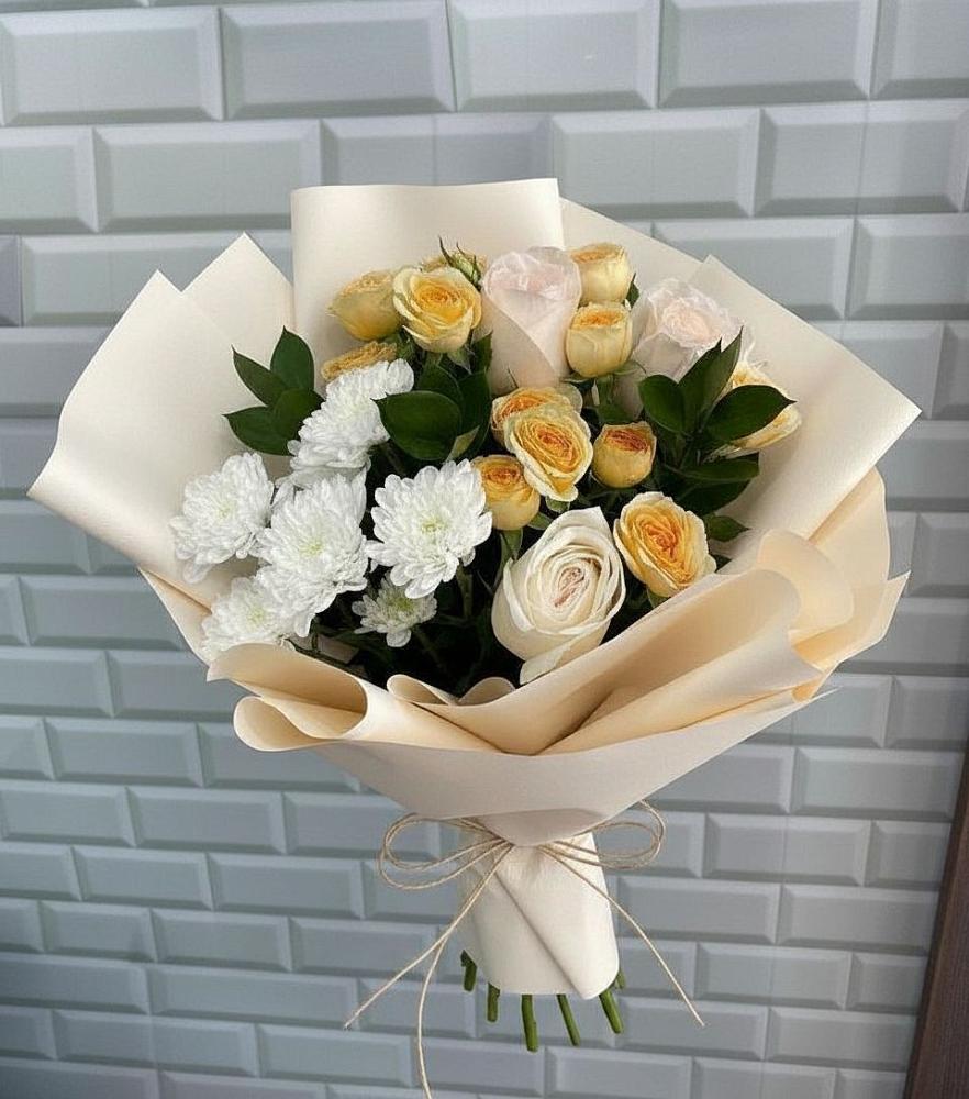 Букет цветов из: Розы и Хризантемы в Варна