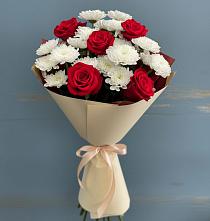 Букет цветов из:  Розы и Хризантемы #REPLACE_PRED# Варна