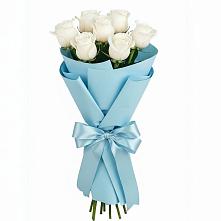 Букет 7 белых роз Проуд в Варна