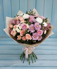 Букет цветов из:  Хризантемы, Розы и Альстромерии в Варна