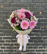 Букет цветов из:  Герберы и Хризантемы в Варна
