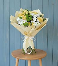 Букет цветов из:  Хризантемы и Розы в Варна