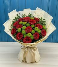 Букет цветов из:  Розы и Хризантемы в Варна