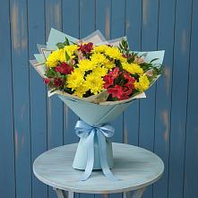 Букет цветов из:  Альстромерии и Хризантемы в Варна