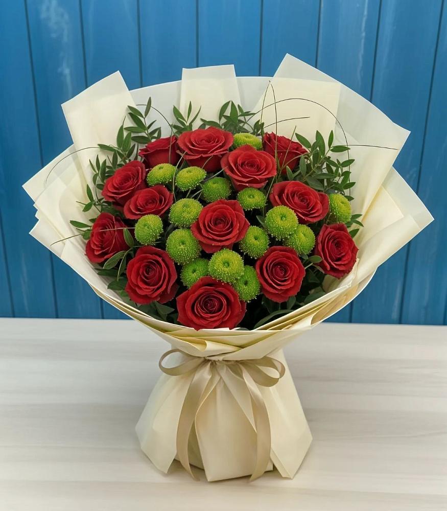 Букет цветов из: Розы и Хризантемы в Варна