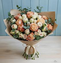 Букет цветов из:  Альстромерии и Розы в Варна
